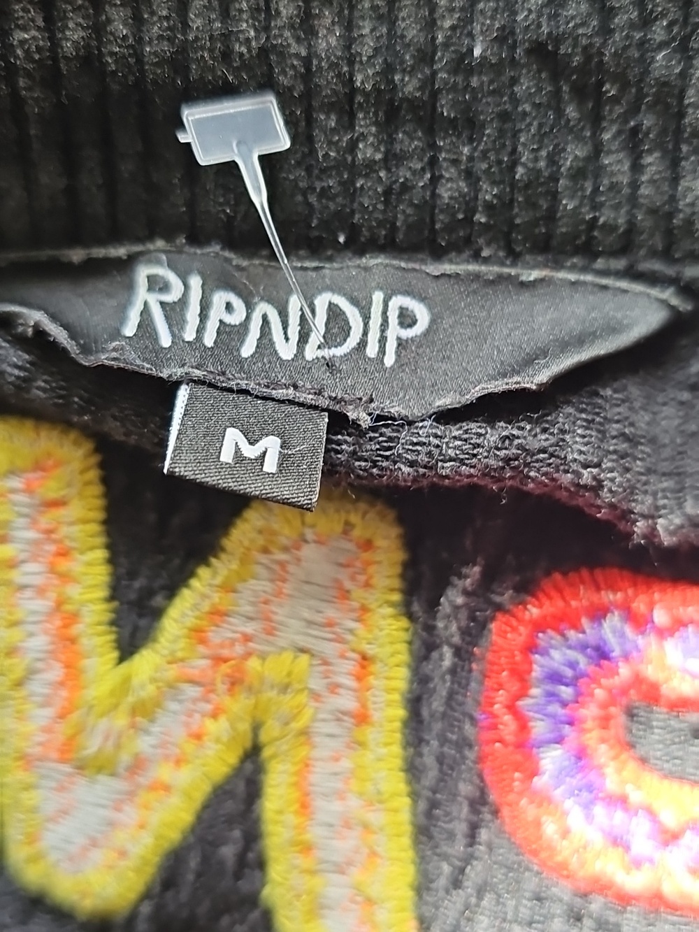 RIPNDIP Prisma Corduroy Jacket In Washed BLack SZ M - Picture 13 of 15